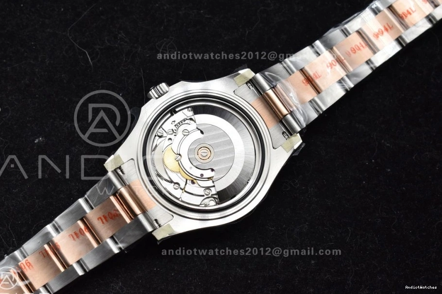 Best Minimalist Case Yacht-Master Dial Edition 37mm 268621 1216 and CVSF 316L A Black SS 1:1 RG Bracelet 0403